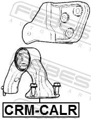 FEBEST Mounting, engine (CRM-CALR)
