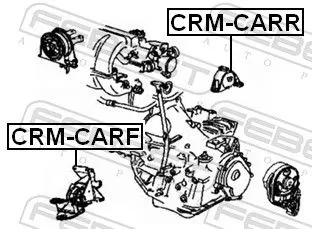 FEBEST Mounting, engine (CRM-CARF)