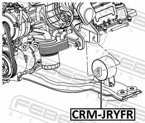 FEBEST Mounting, engine (CRM-JRYFR)