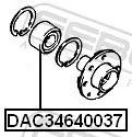 FEBEST Wheel Bearing (DAC34640037)