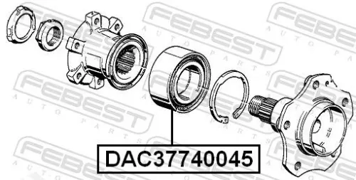 FEBEST Wheel Hub (DAC37740045)