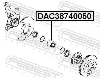 FEBEST Wheel Bearing (DAC38740050)