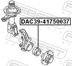 FEBEST Wheel Bearing (DAC39-41750037)
