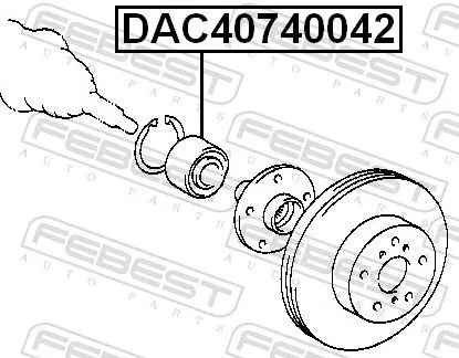 FEBEST Wheel Bearing (DAC40740042)