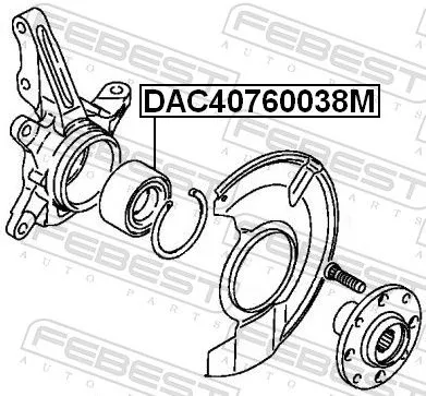 FEBEST Wheel Bearing (DAC40760038M)