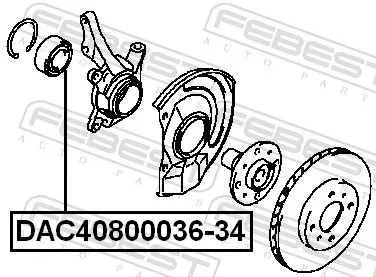 FEBEST Wheel Bearing (DAC40800036-34)