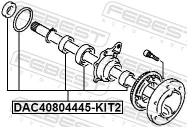 FEBEST Wheel Bearing Kit (DAC40804445-KIT2)
