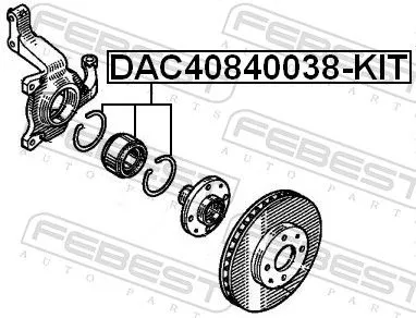 FEBEST Wheel Bearing Kit (DAC40840038-KIT)