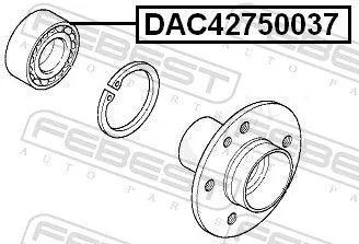 FEBEST Wheel Bearing (DAC42750037)