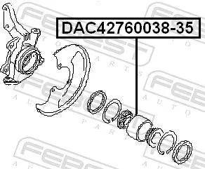 FEBEST Wheel Bearing (DAC42760038-35)