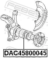 FEBEST Wheel Bearing (DAC45800045)
