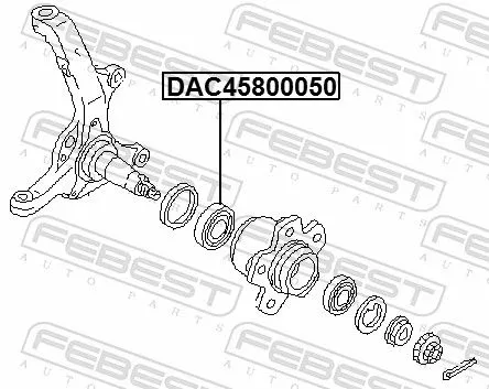 FEBEST Wheel Bearing (DAC45800050)