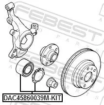 FEBEST Wheel Bearing Kit (DAC45860039M-KIT)