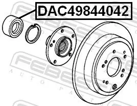 FEBEST Wheel Bearing (DAC49844042)