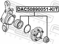 FEBEST Wheel Bearing Kit (DAC50890051-KIT)