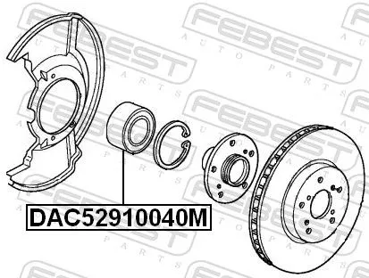 FEBEST Wheel Bearing (DAC52910040M)