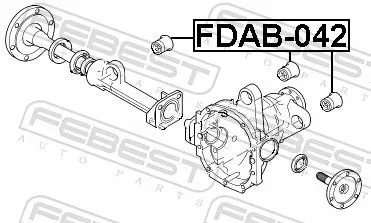 FEBEST Mounting, differential (FDAB-042)