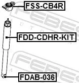 FEBEST Protective Cap/Bellow, shock absorber (FDD-CDHR-KIT)