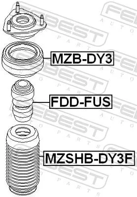 FEBEST Rubber Buffer, suspension (FDD-FUS)