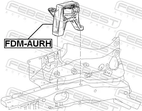 FEBEST Mounting, engine (FDM-AURH)