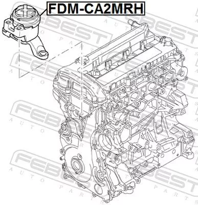 FEBEST Mounting, engine (FDM-CA2MRH)