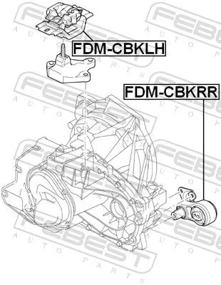 FEBEST Mounting, engine (FDM-CBKLH)
