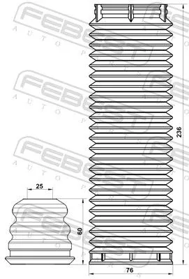 FEBEST Dust Cover Kit, shock absorber (FDSHB-FOCIIIF-KIT)