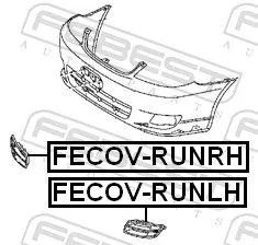 FEBEST Cover, bumper (FECOV-RUNLH)