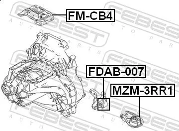 FEBEST Mounting, engine (FM-CB4)