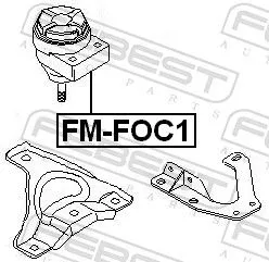 FEBEST Mounting, engine (FM-FOC1)