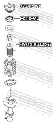 FEBEST Dust Cover Kit, shock absorber (GWSHB-F7F-KIT)