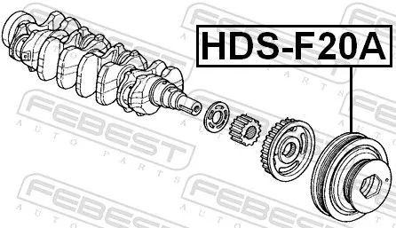 FEBEST Belt Pulley, crankshaft (HDS-F20A)