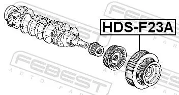 FEBEST Belt Pulley, crankshaft (HDS-F23A)