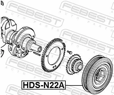 FEBEST Belt Pulley, crankshaft (HDS-N22A)