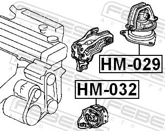 FEBEST Mounting, engine (HM-032)