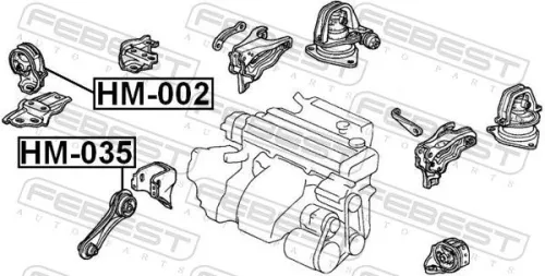 FEBEST Mounting, engine (HM-035)