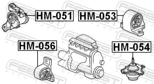 FEBEST Mounting, engine (HM-051)