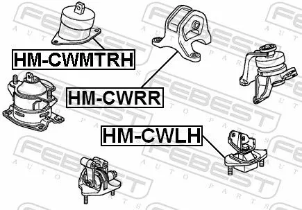 FEBEST Mounting, engine (HM-CWMTRH)
