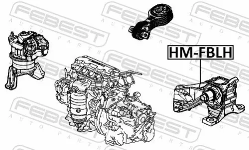 FEBEST Mounting, engine (HM-FBLH)
