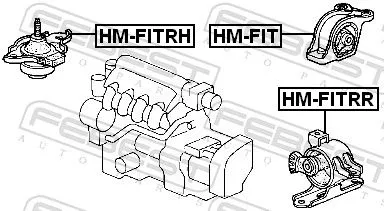 FEBEST Mounting, engine (HM-FITRH)