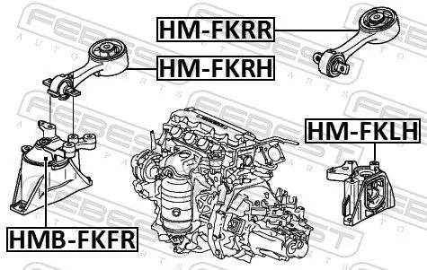 FEBEST Mounting, engine (HM-FKRH)