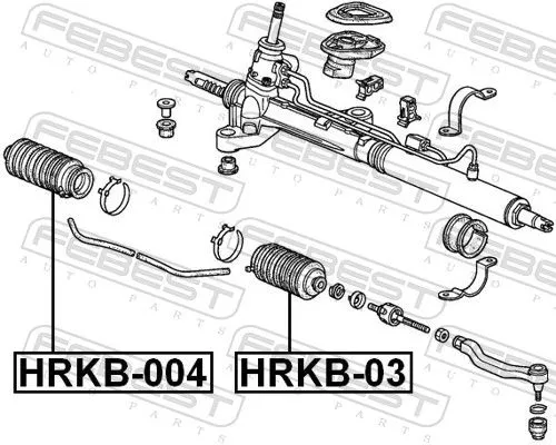 FEBEST Bellow, steering (HRKB-004)