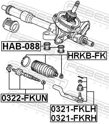 FEBEST Bellow, steering (HRKB-FK)