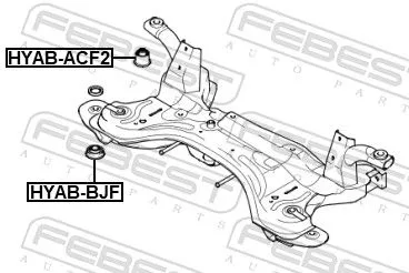 FEBEST Bushing, axle beam (HYAB-BJF)