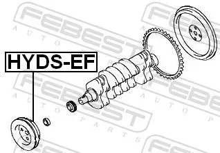 FEBEST Belt Pulley, crankshaft (HYDS-EF)