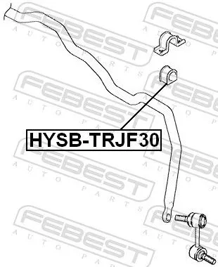 FEBEST Mounting, stabiliser bar (HYSB-TRJF30)