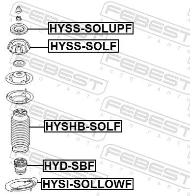 FEBEST Spring Seat (HYSI-SOLLOWF)