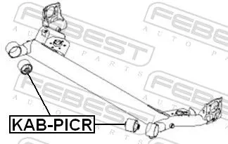 FEBEST Bushing, axle beam (KAB-PICR)
