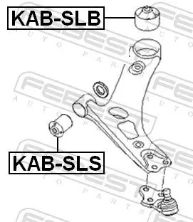 FEBEST Mounting, control/trailing arm (KAB-SLS)
