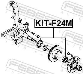 FEBEST Wheel Bearing Kit (KIT-F24M)